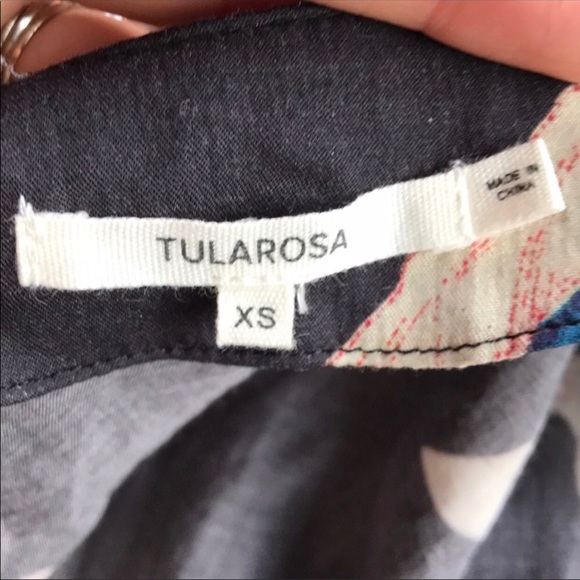 TulaRosa Floral Navy Wrap Dress - Picture 3 of 4